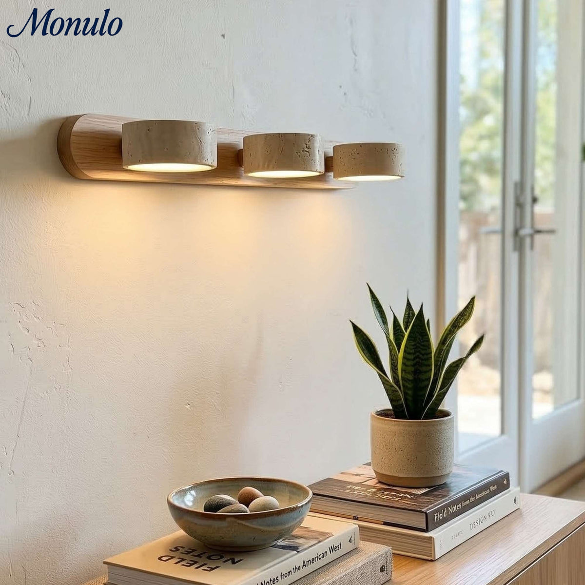 Travira Multi-Head Wall Sconce – Streamlined Stone Lighting