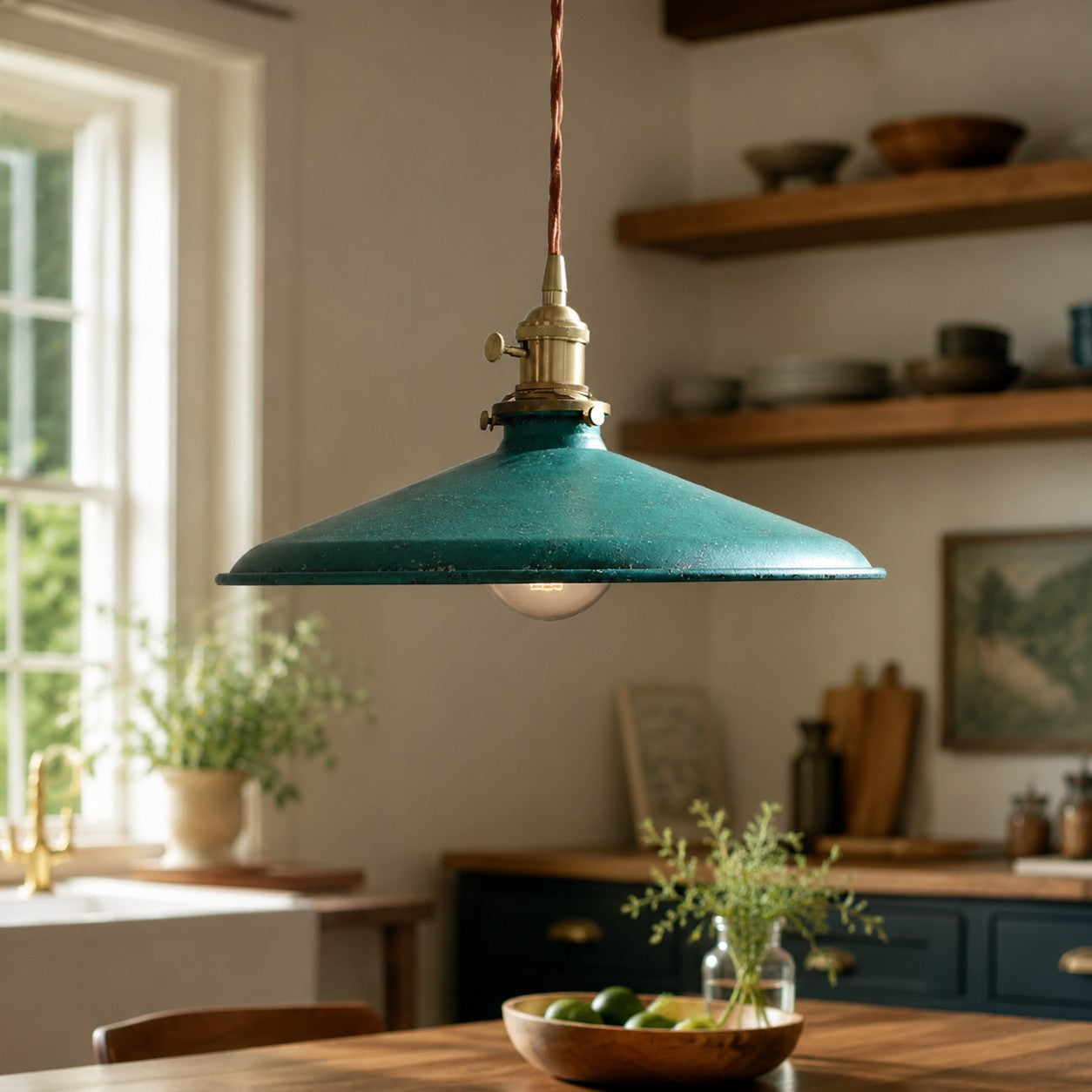 Nordic Farmhouse Pendant Ceiling Light — Hand-Rusted Finish