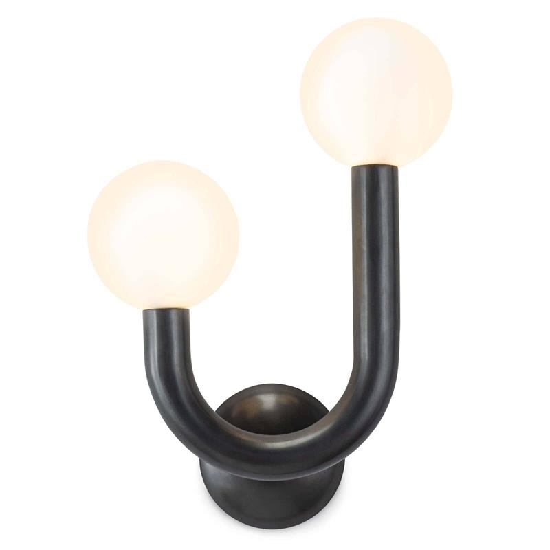 Happy Glass Wall Lamp — Asymmetrical Dual-Head Design