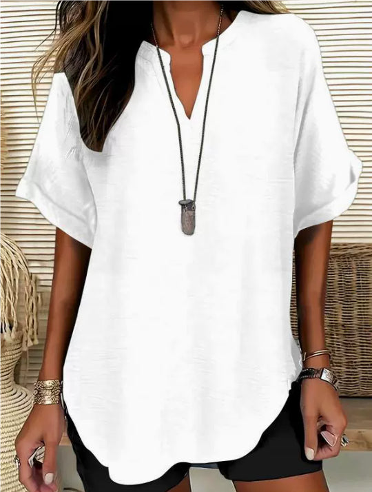 Blouse d'été élégante à la coupe ample et confortable