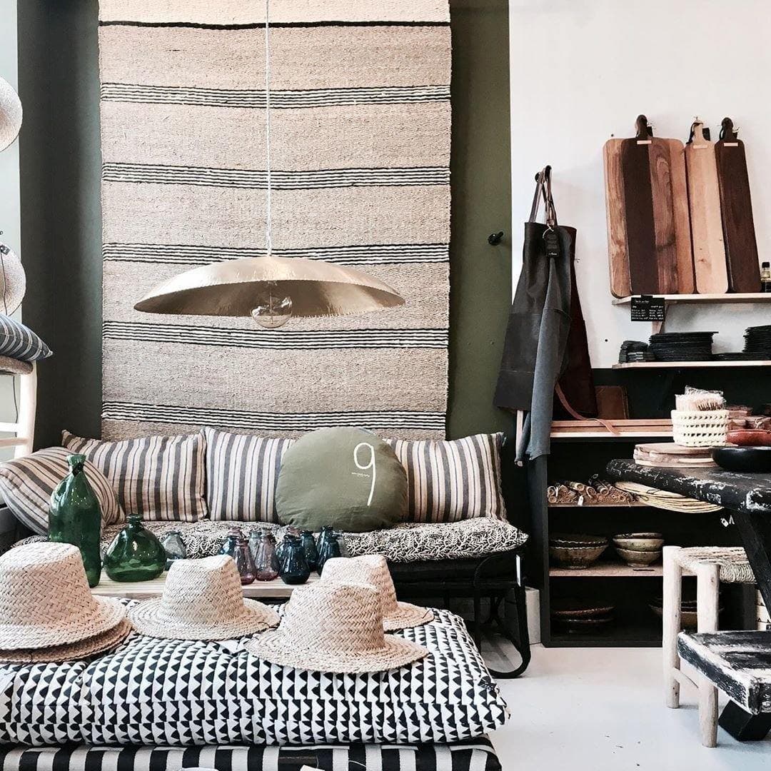 Hammered Brass Matte Pendant Light