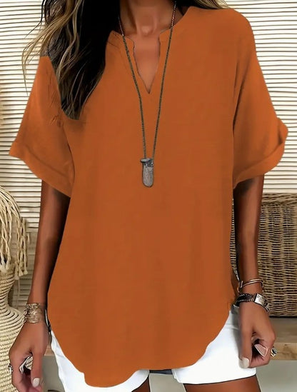 Blouse d'été élégante à la coupe ample et confortable