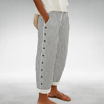 Pantalon Décontracté Avec Poches Latérales