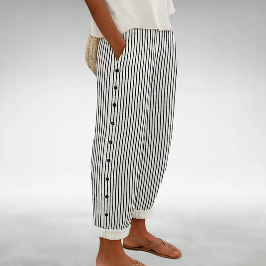 Pantalon Décontracté Avec Poches Latérales