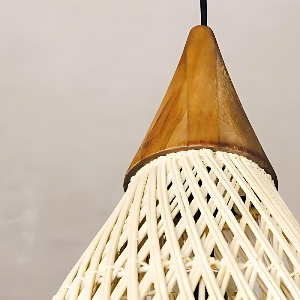 Handcrafted Rattan Pendant Lamp — Tapestry Ceiling Light
