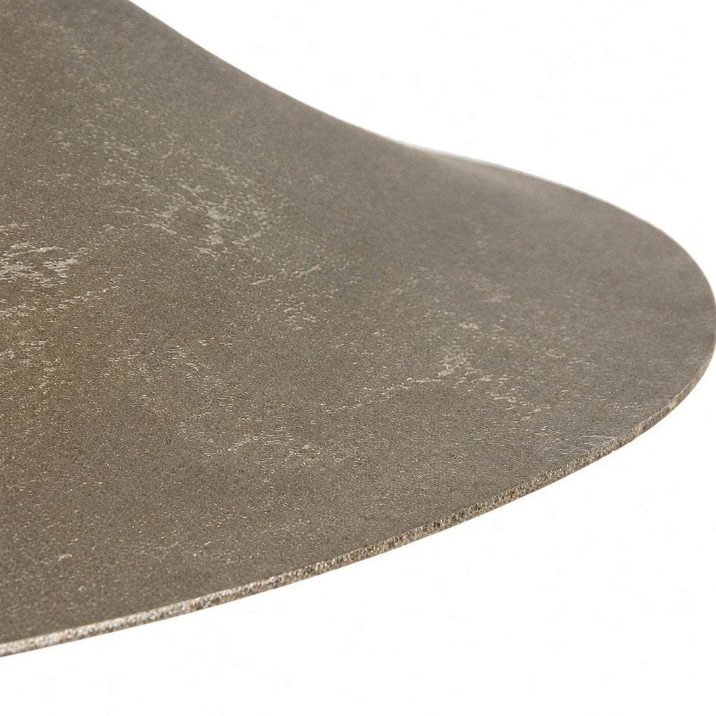 Low-Profile Wabi-Sabi Pendant Light — Hand-Finished 38 cm Matte Shade
