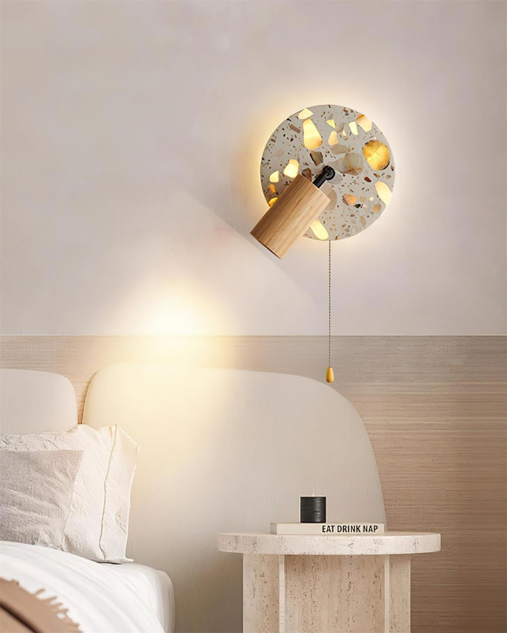 Traviso Wall Lamp with Adjustable Head, Pull Switch