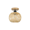 Handmade Bamboo Ceiling Light — Distinctive Grain Pattern, Organic Silhouette
