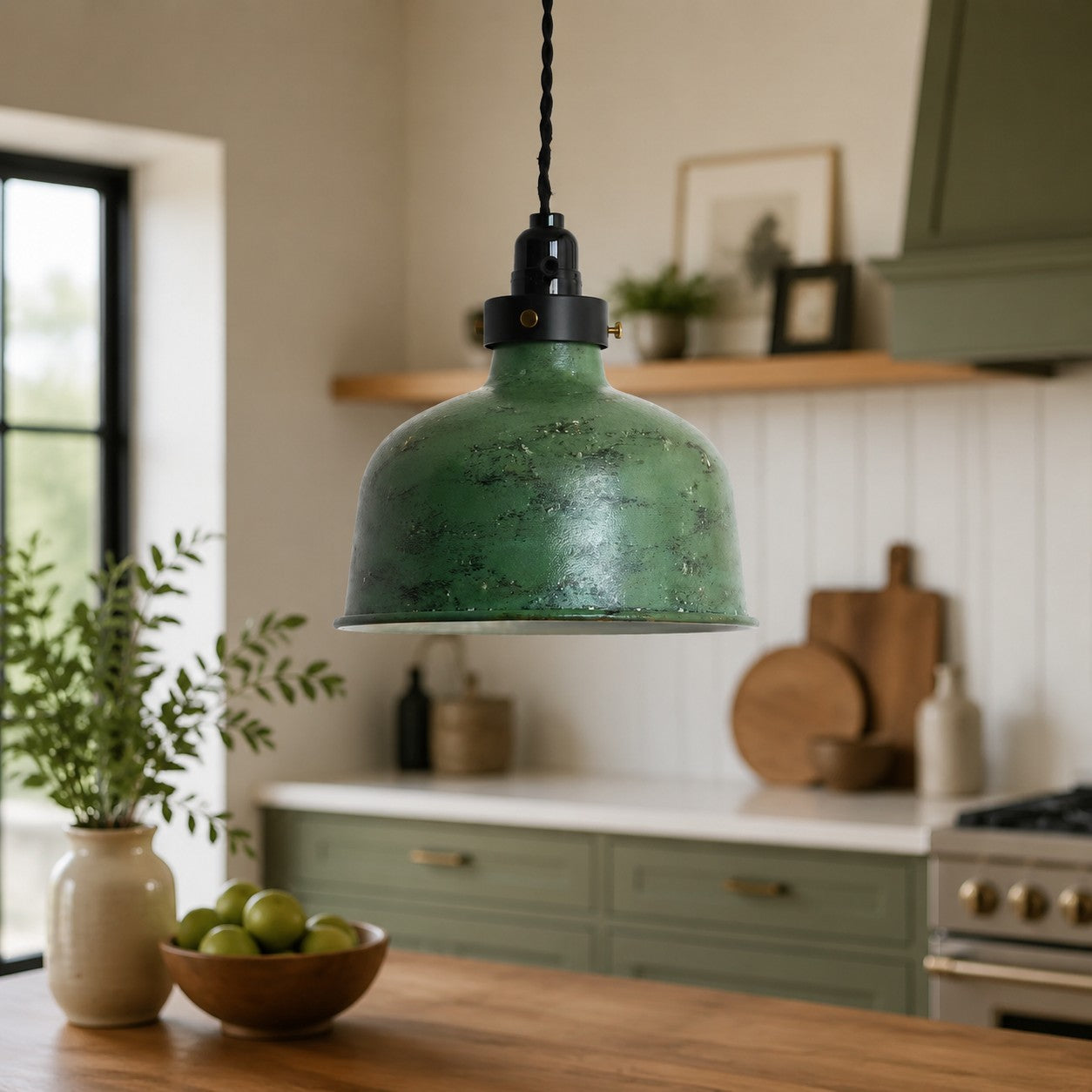 Nordic Farmhouse Pendant Ceiling Light — Hand-Rusted Finish