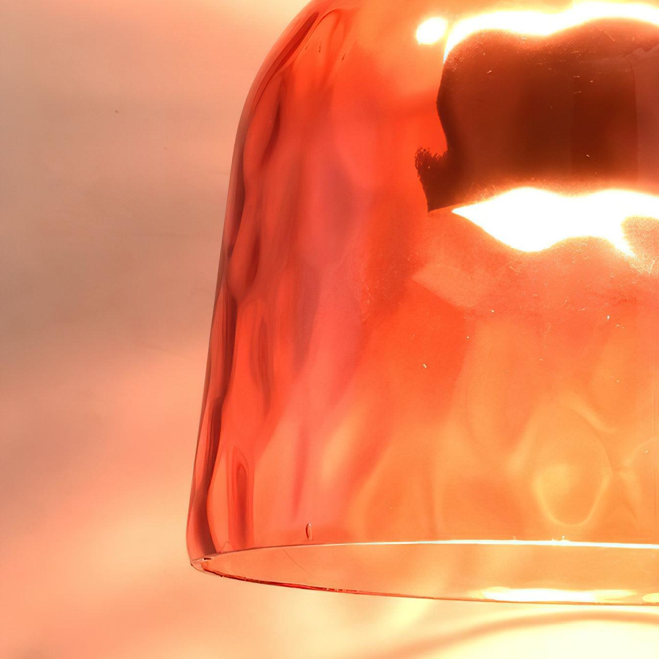 Candy Iron Hand Blown Glass Pendant Lamp — Colorful Mixed Color Glass Shade