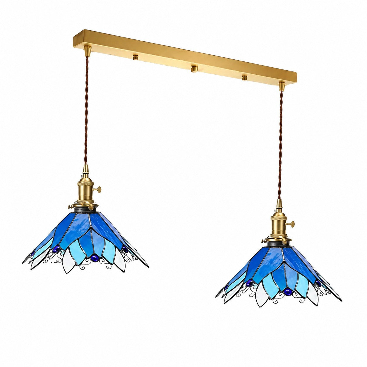 Handmade Stained Glass Ceiling Pendant Lamp