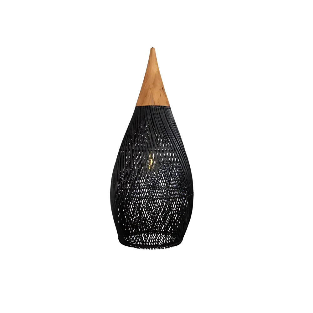 Handcrafted Rattan Pendant Lamp — Tapestry Ceiling Light