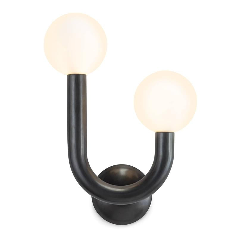 Happy Glass Wall Lamp — Asymmetrical Dual-Head Design