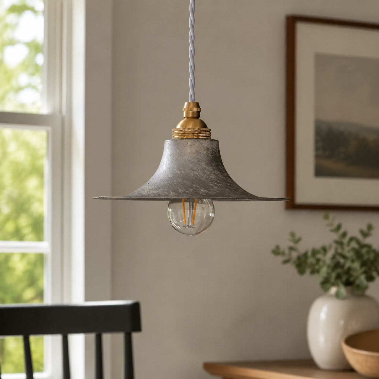 Nordic Farmhouse Pendant Ceiling Light — Hand-Rusted Finish