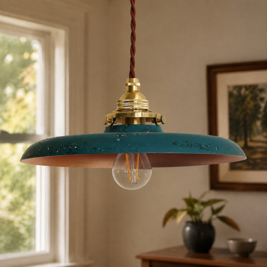 Nordic Farmhouse Pendant Ceiling Light — Hand-Rusted Finish