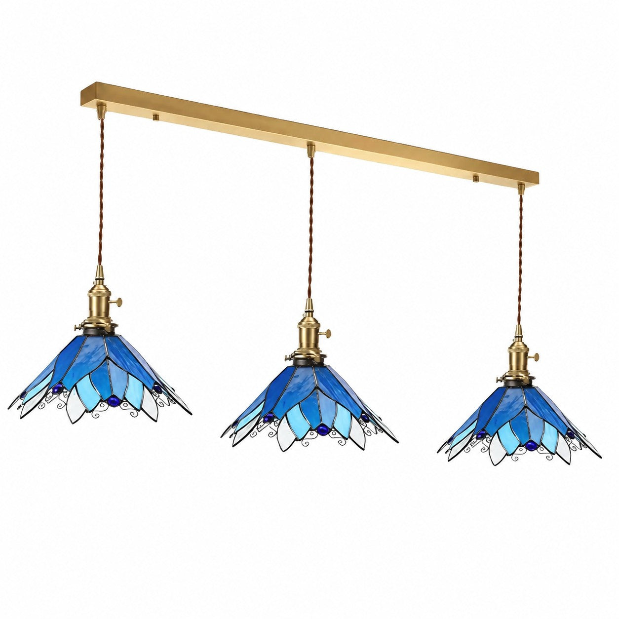 Handmade Stained Glass Ceiling Pendant Lamp