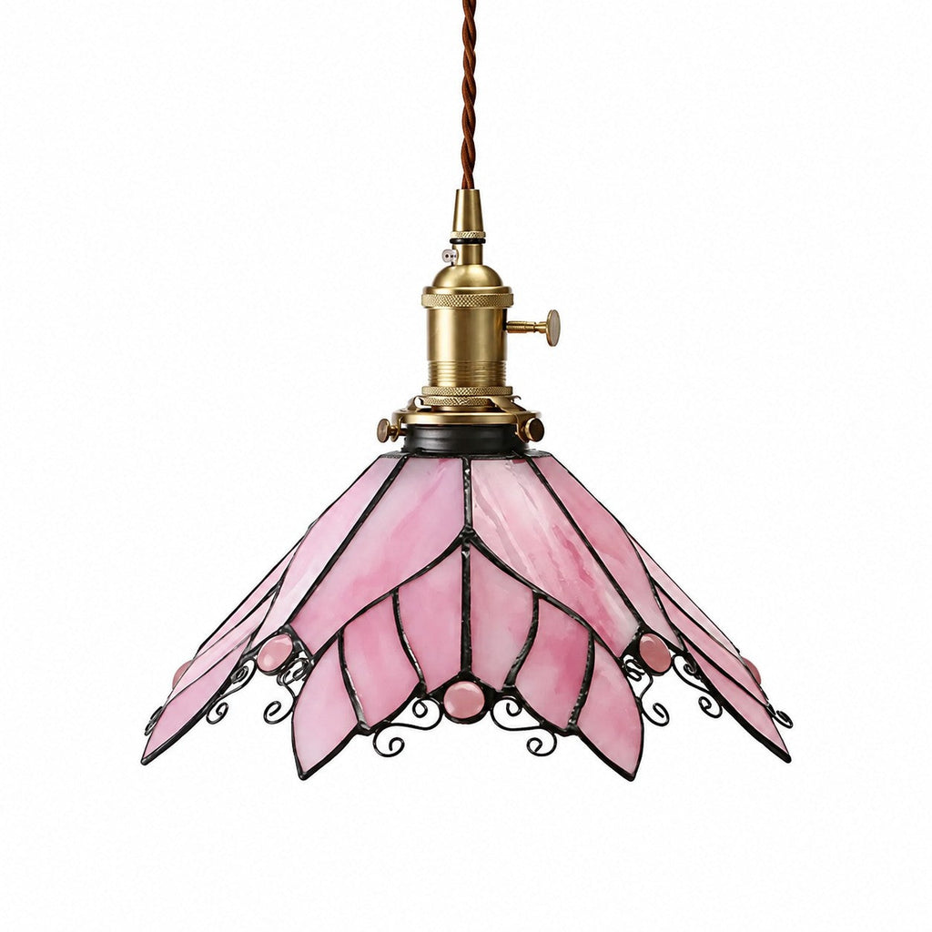 Handmade Stained Glass Ceiling Pendant Lamp