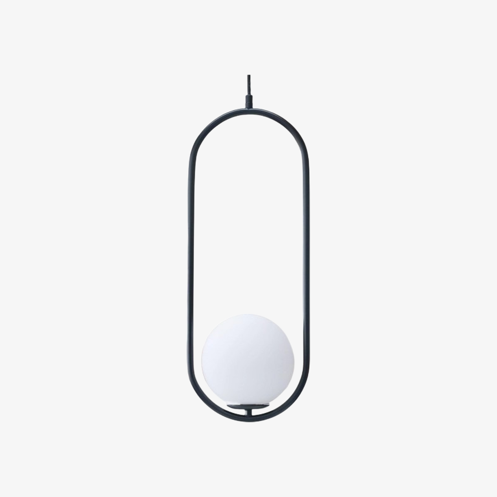 Halozen Modern Pendant Light — Soft Oval Decorative Hanging Lamp
