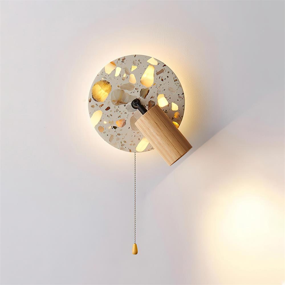 Traviso Wall Lamp with Adjustable Head, Pull Switch