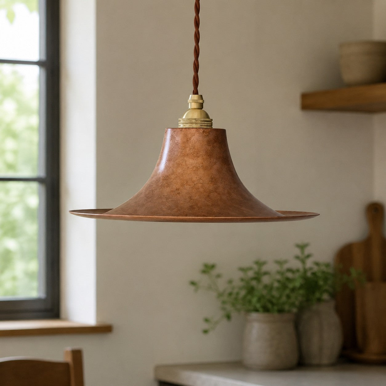 Nordic Farmhouse Pendant Ceiling Light — Hand-Rusted Finish