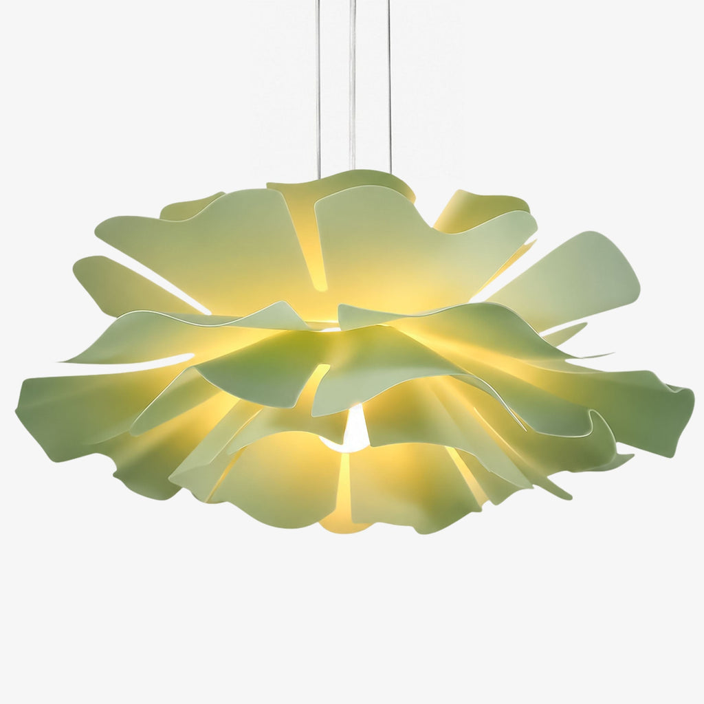 Handcrafted White Lotus Flower Acrylic Pendant Light — Vintage Nordic Ceiling Lamp