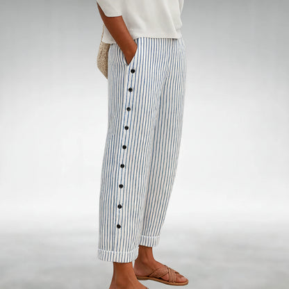 Pantalon Décontracté Avec Poches Latérales