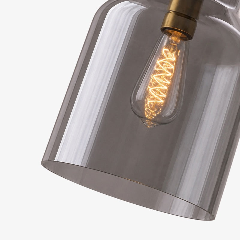 Hanton Minimal Wall Sconce — Vintage Milk Glass Shade, Metal Accent Hardware